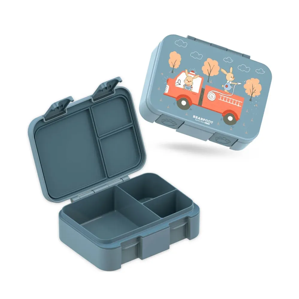 Bearfoot Bento COMPACT Madkasse, 650 ml - Blå Brandvæsen