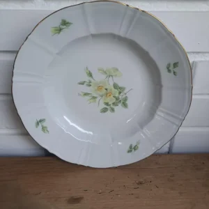 Bing & Grøndahl. Klitrose, Dyb tallerken 24,5 cm. 1. sort. #22/322