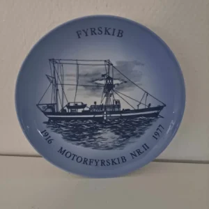 Bing & Grøndahl. Skibsplatte, Fyrskib Motorfyrskib Nr. 2 1987 # 12.213/619