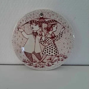 Bjørn Wiinblad, Månedsplatte April (Rød)