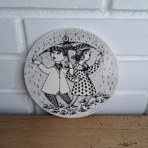 Bjørn Wiinblad, Månedsplatte April (sort)