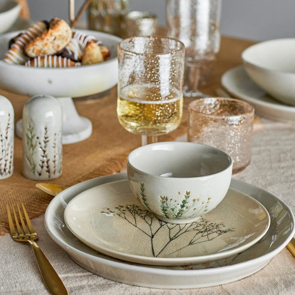 Bloomingville Bea Nature Stoneware morgenmadsstel