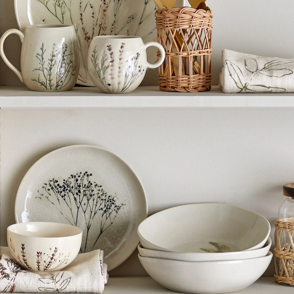 Bloomingville Bea Nature Stoneware morgenmadsstel