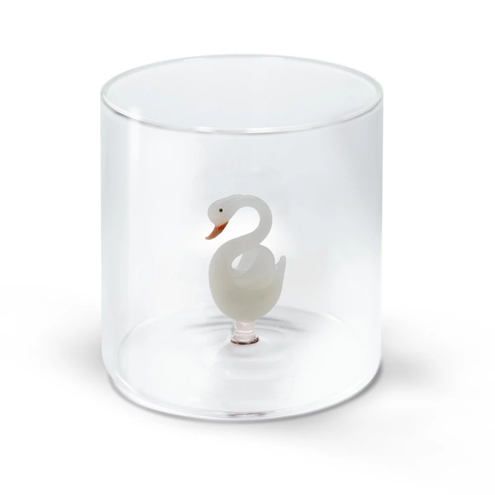 Borosilicate glas, svane - 250 ml.