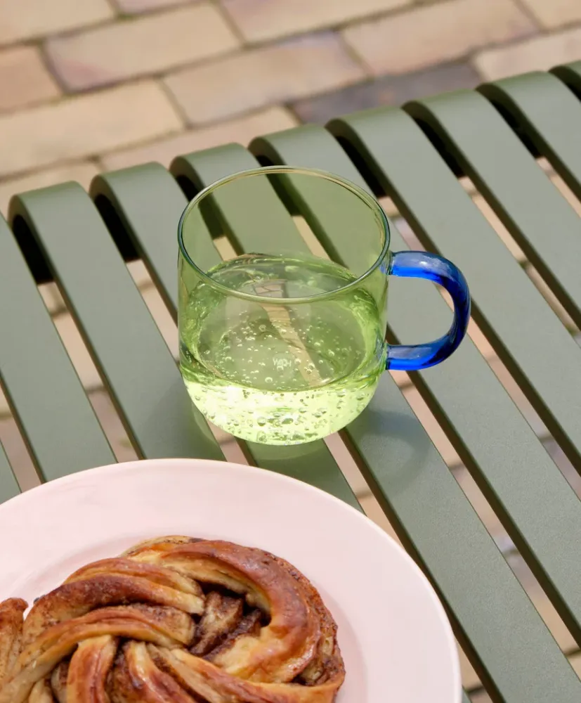 Borosilicate krus, pink- sæt af to