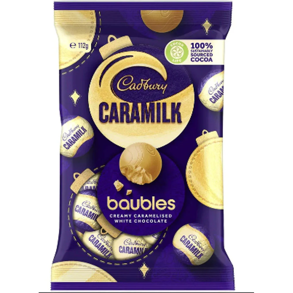 Cadbury Caramilk Baubles 112G