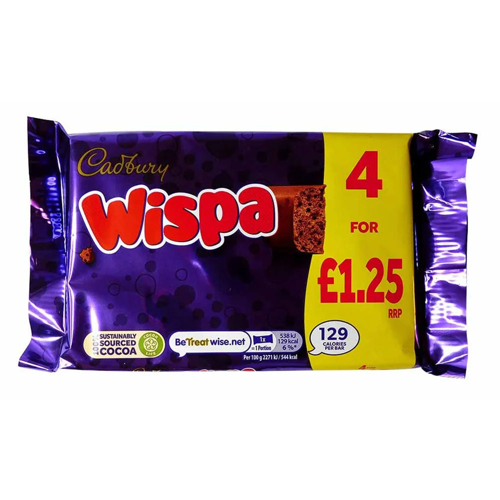 Cadbury Wispa Bar (4x23,7 g)