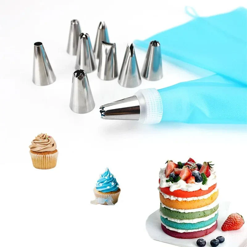 Cake Design sæt med silikonemundstykke og -hylster