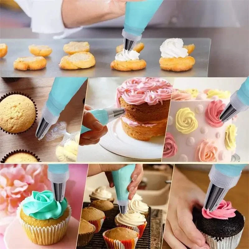 Cake Design sæt med silikonemundstykke og -hylster
