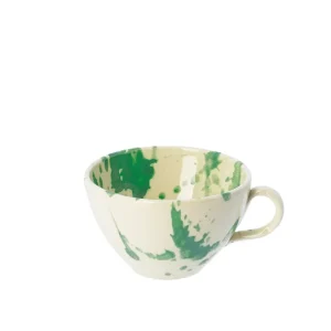 Cappuccino keramik kop - Forest Green Splash
