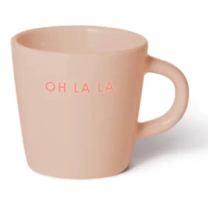 Ceramic espresso cup 80ml - OH LA LA beige