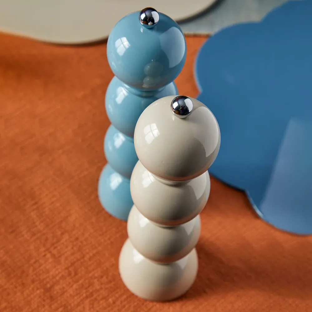 Chambray Blue Bobbin Salt or Pepper Mill
