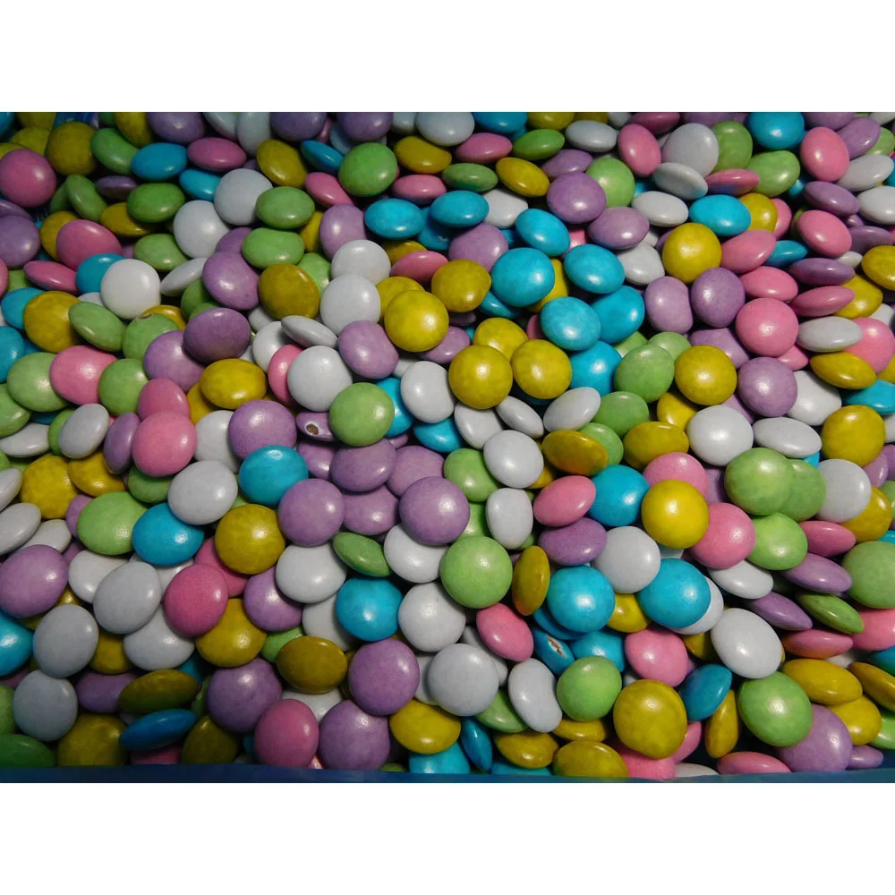 Choc drops pastel mix 12 kg kasse