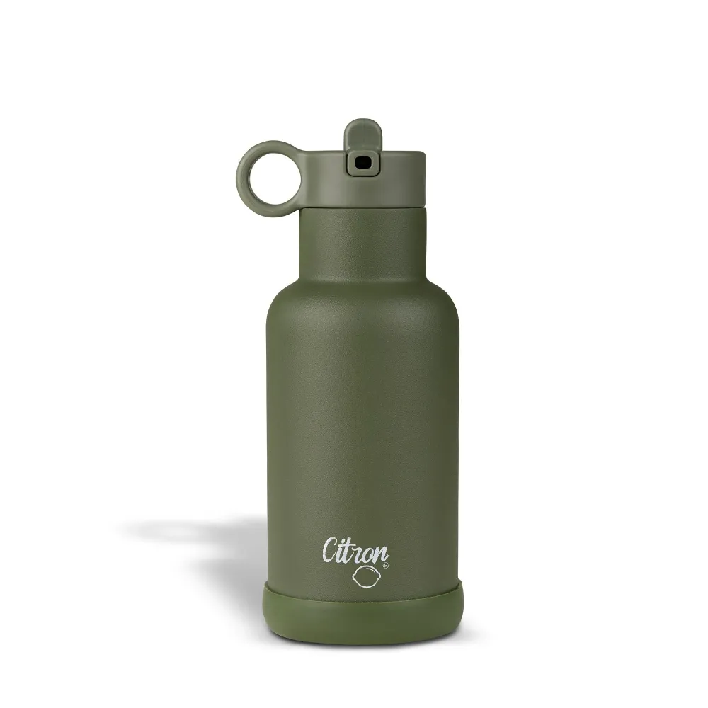 Citron rustfri stål termoflaske 350 ml grøn