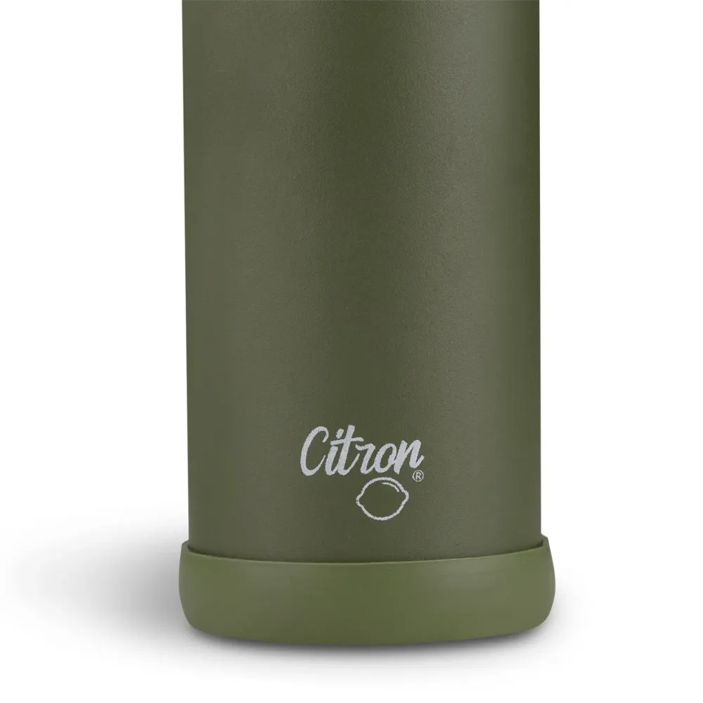 Citron rustfri stål termoflaske 500 ml olivengrøn