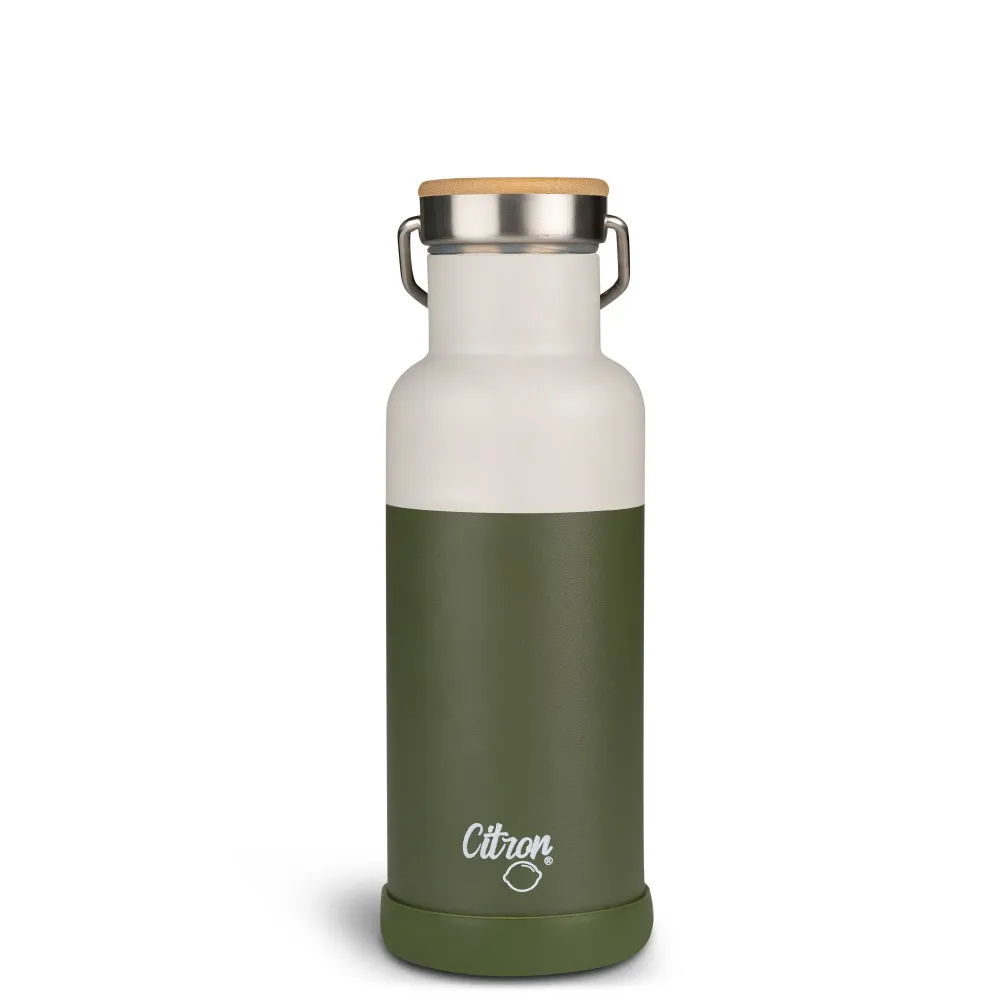 Citron rustfri stål termoflaske 500 ml olivengrøn