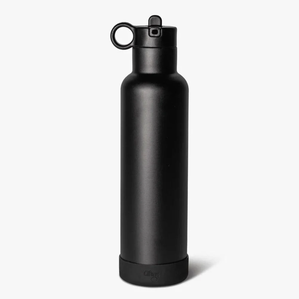 Citron rustfrit stål termoflaske til børn 750 ml sort