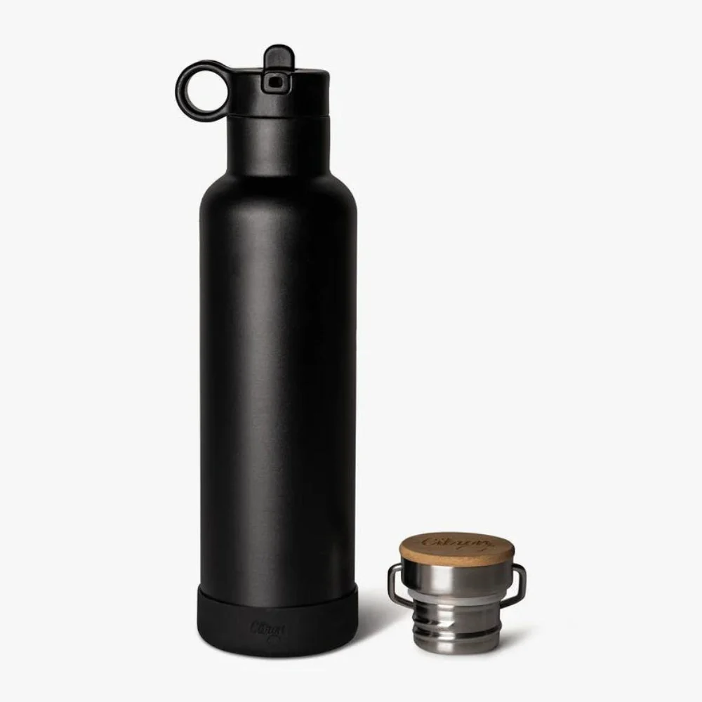 Citron rustfrit stål termoflaske til børn 750 ml sort