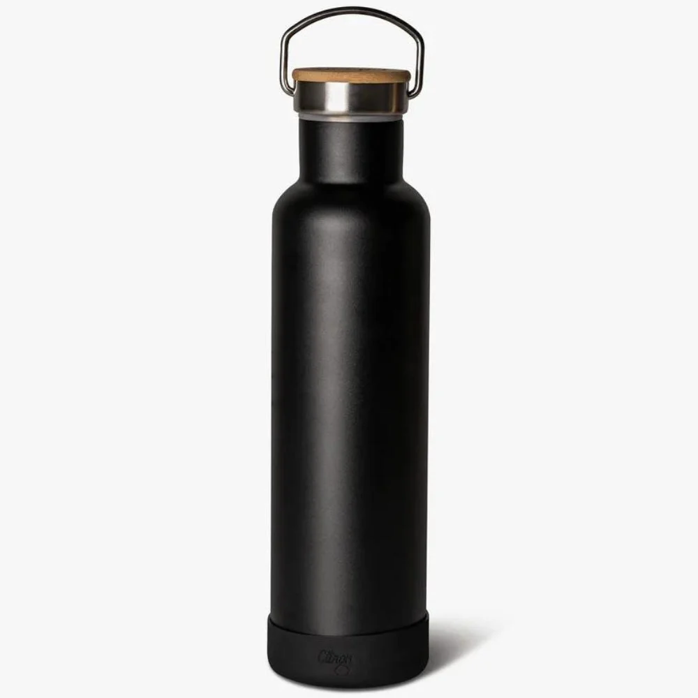 Citron rustfrit stål termoflaske til børn 750 ml sort