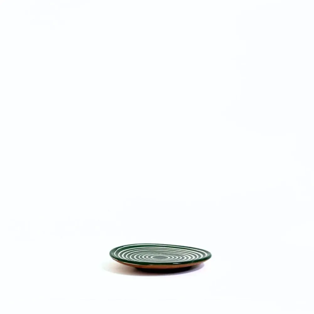 Classic Stripe - Tallerken - Dark Green