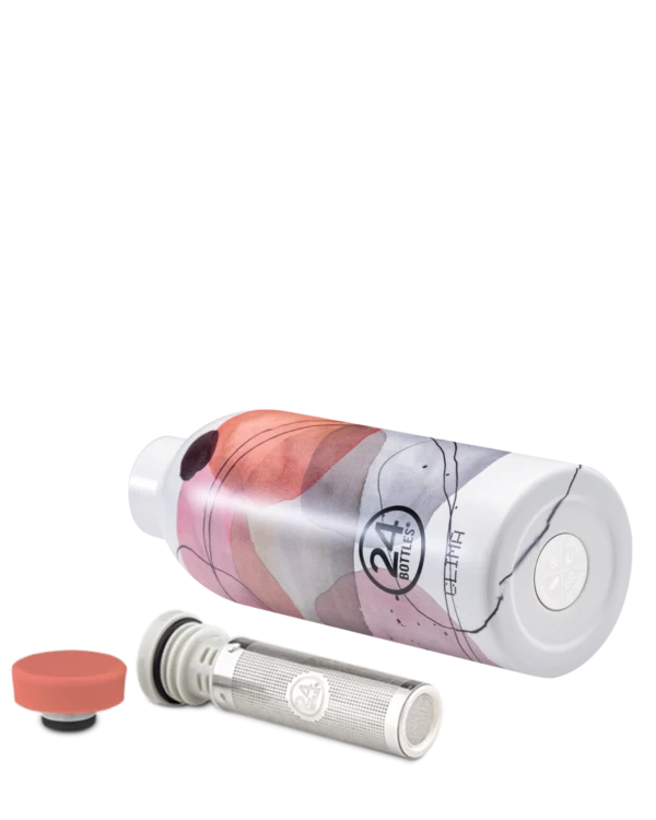 Clima termoflaske m. infuser låg, Suav - 500 ml.