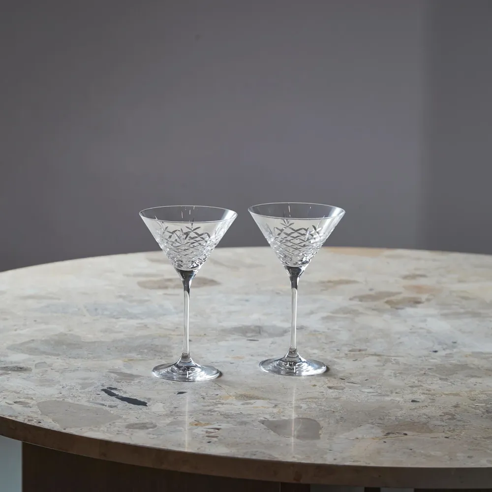 Cocktail Glas, klar, 2 stk - 22 cl