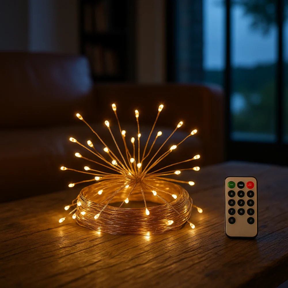 Copper Wire String Lights | Remote Control LED Fairy Lights