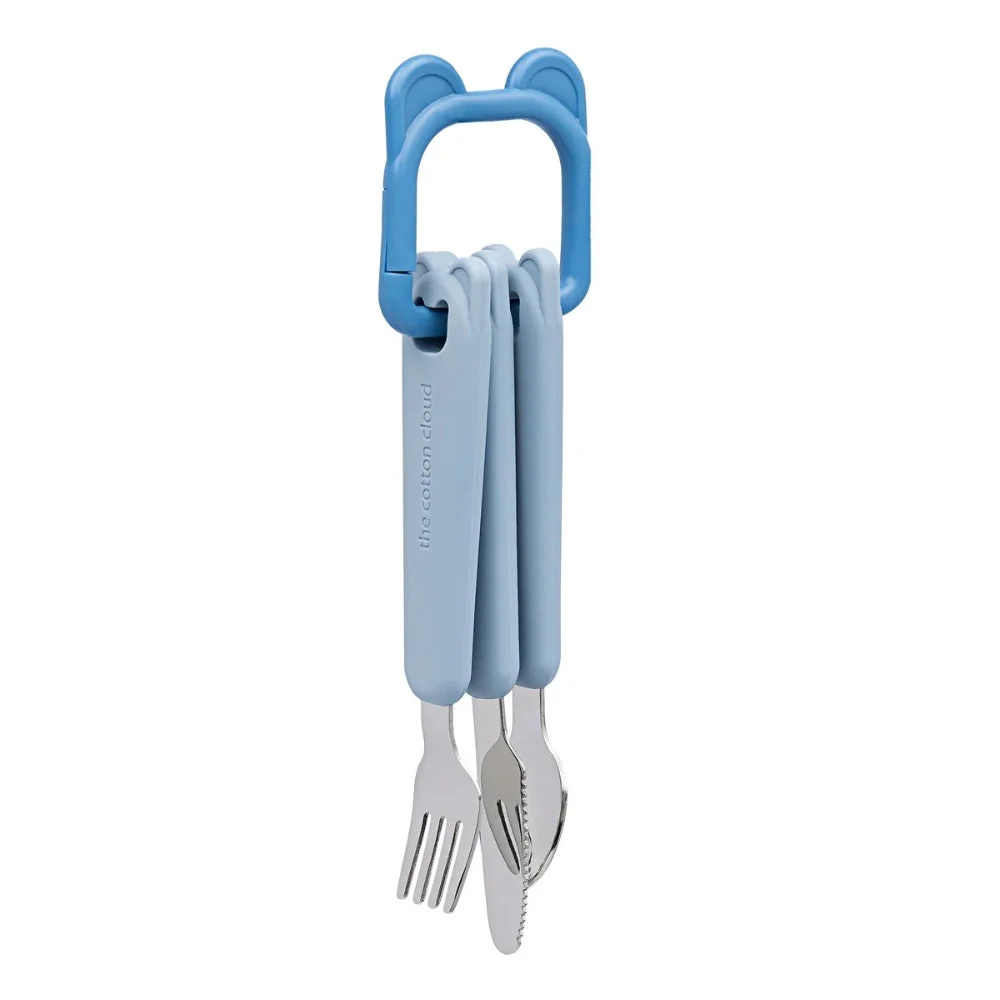 Cotton Cloud børnebordsbestik Cobalt