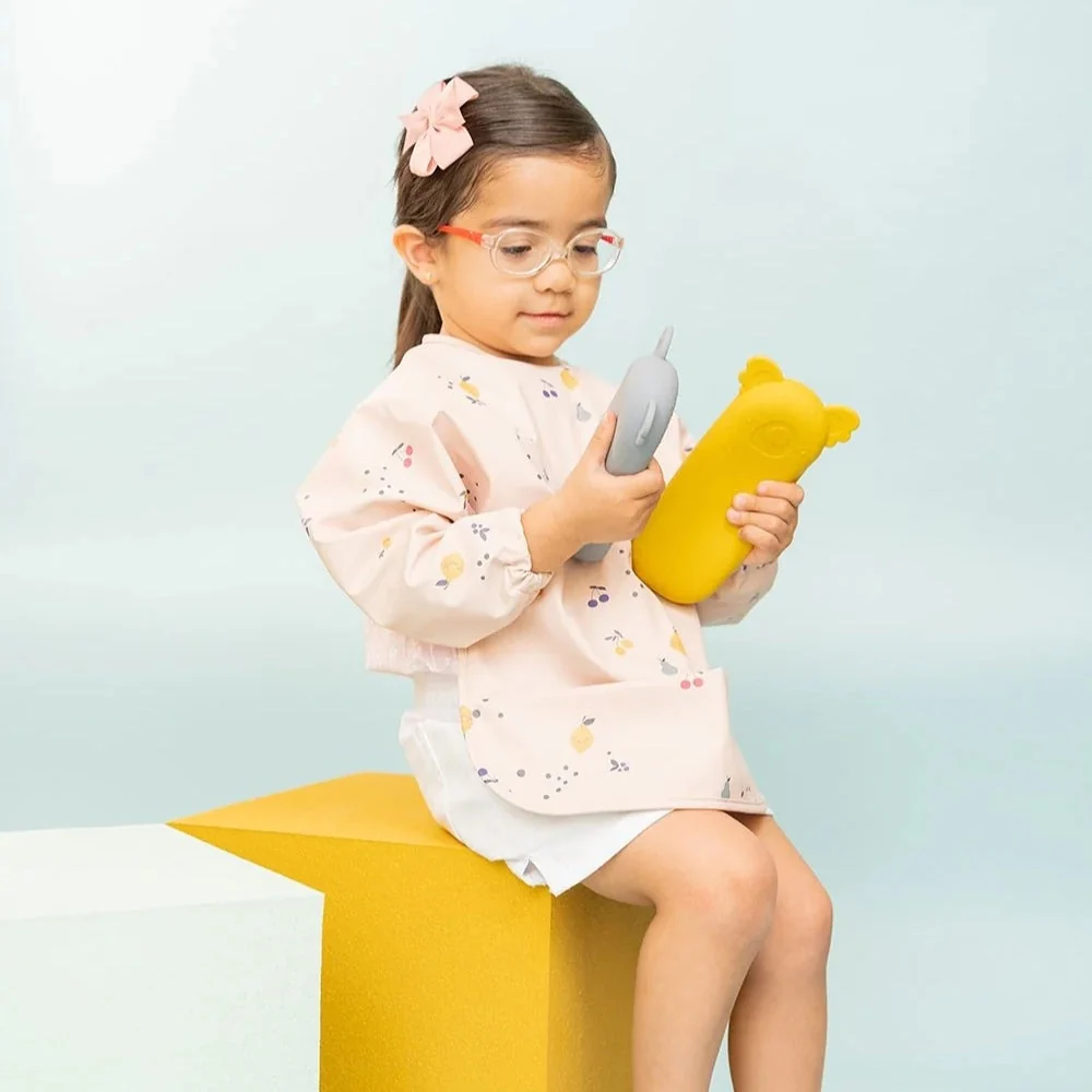 Cotton Cloud børnebordsbestik i Zoe Koala-etui i Storm Grey
