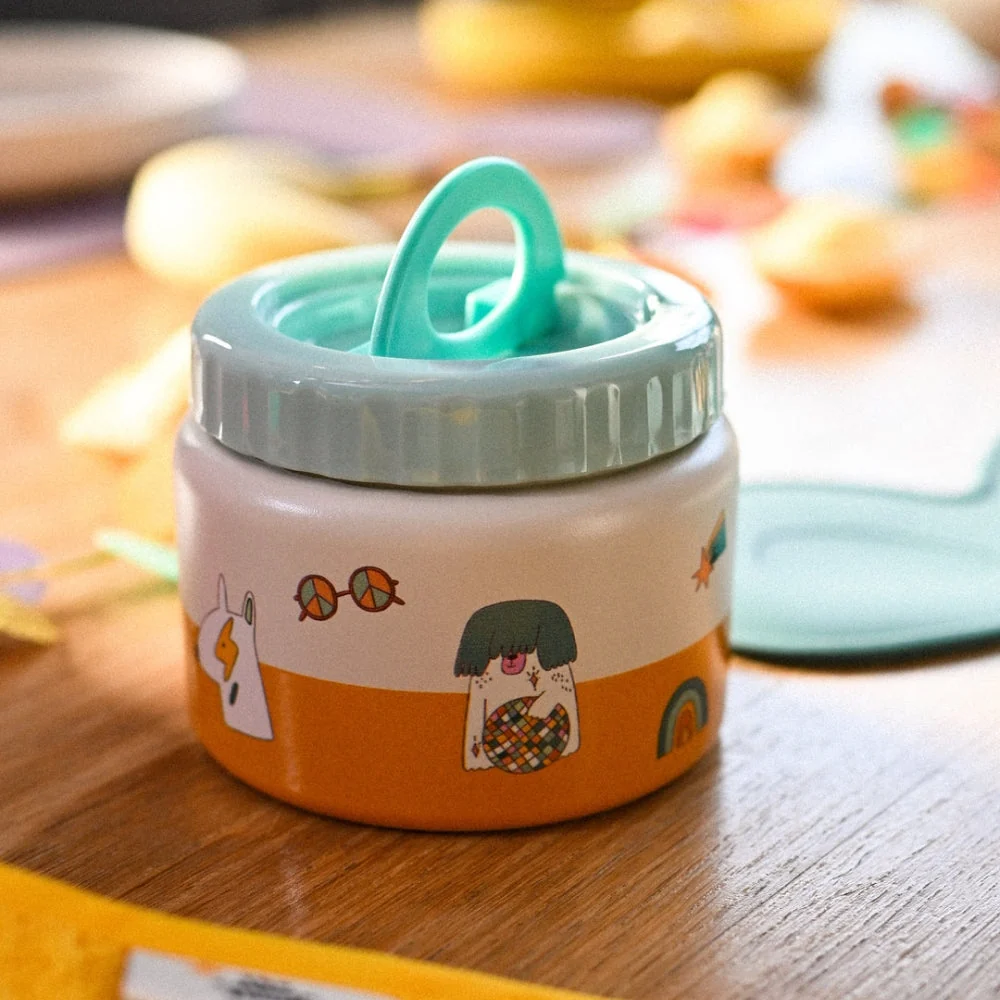 Cotton Cloud børnetermos til frokost Funky Dogs 350 ml