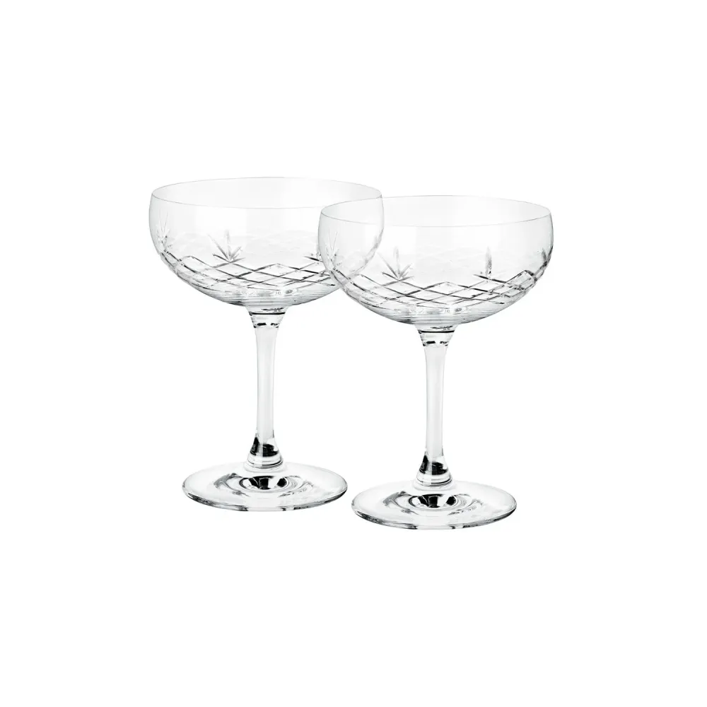 Crispy Gatsby Champagneglas, klar, 2 stk - 30 cl