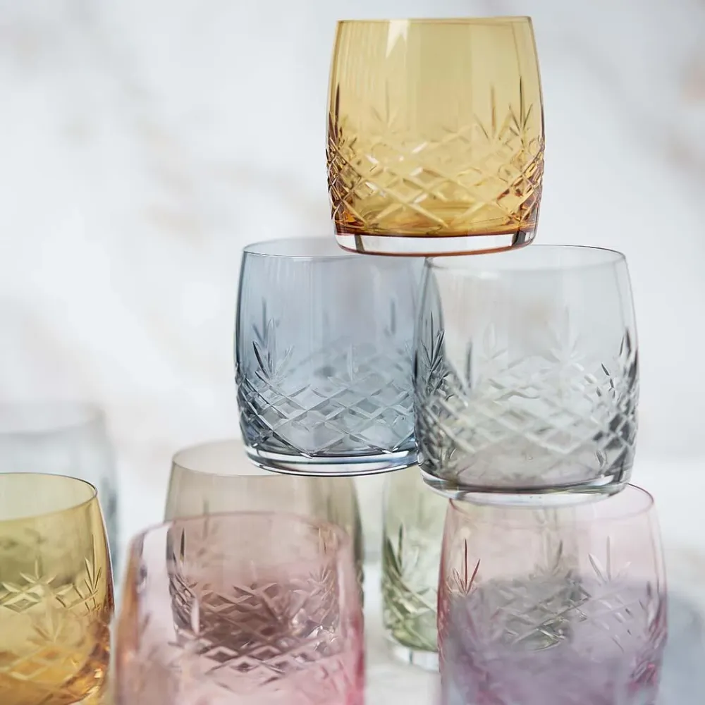 Crispy Sapphire Aqua Vandglas, blå, 2 stk - 23 cl