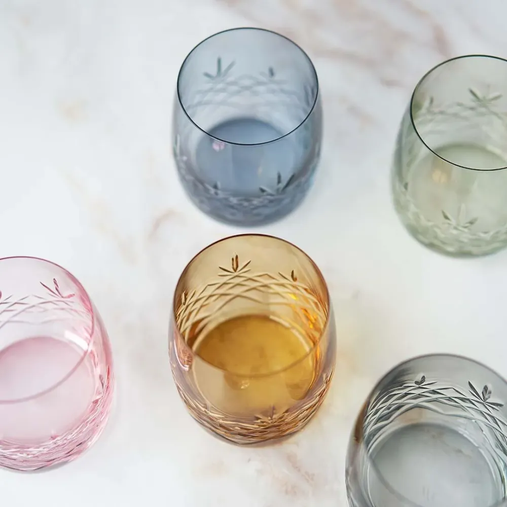 Crispy Sapphire Aqua Vandglas, blå, 2 stk - 23 cl