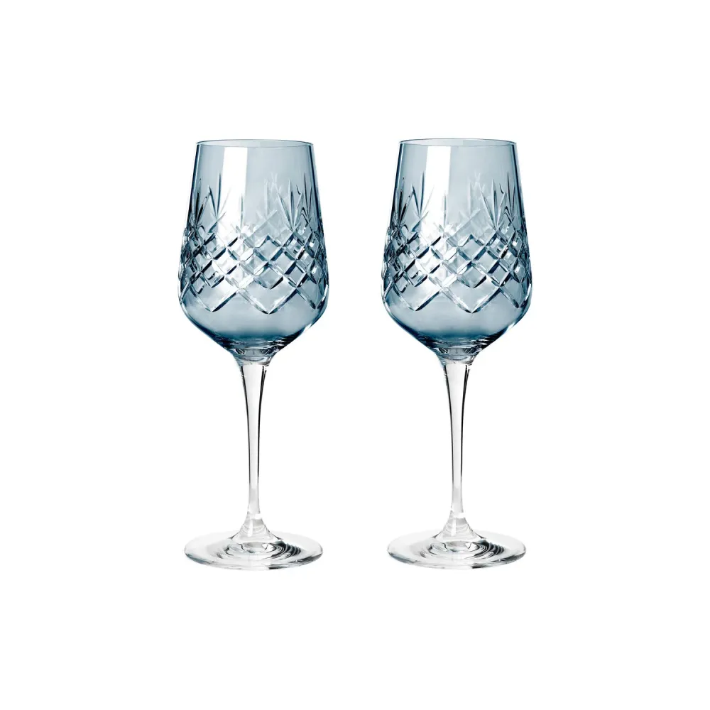 Crispy Sapphire Monsieur rødvinsglas, blå, 2 stk - 45 cl