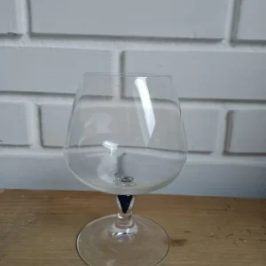 Cristal d'Arques. Blå saphir, Cognac 14 cm.