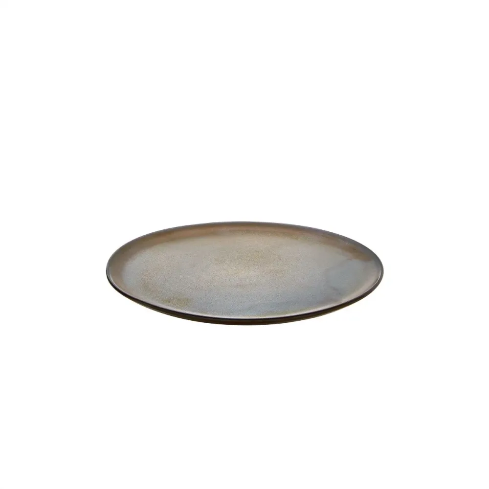 Dessert tallerken, brun metallic - 20 cm.