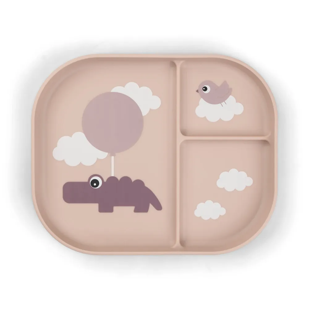 Foodie inddelt tallerken - Happy clouds - Pudder Done by Deer