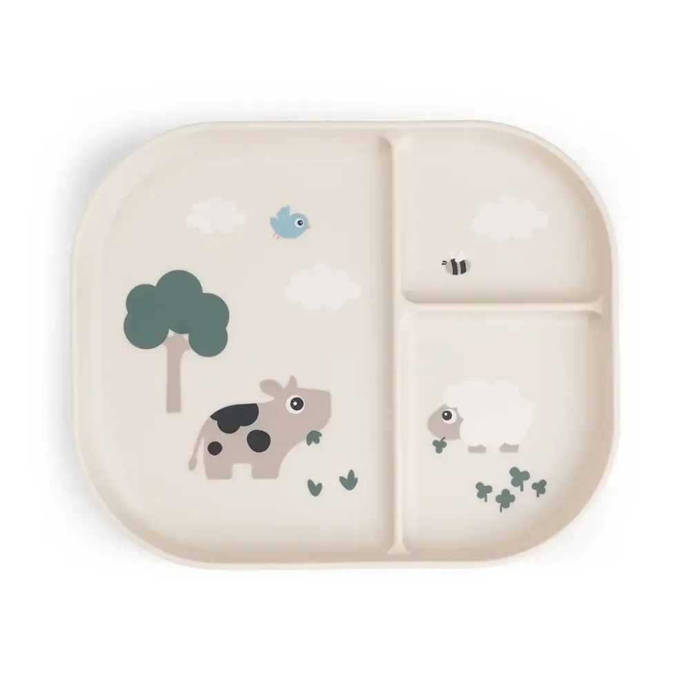 Foodie inddelt tallerken - Tiny farm - Sand Done by Deer