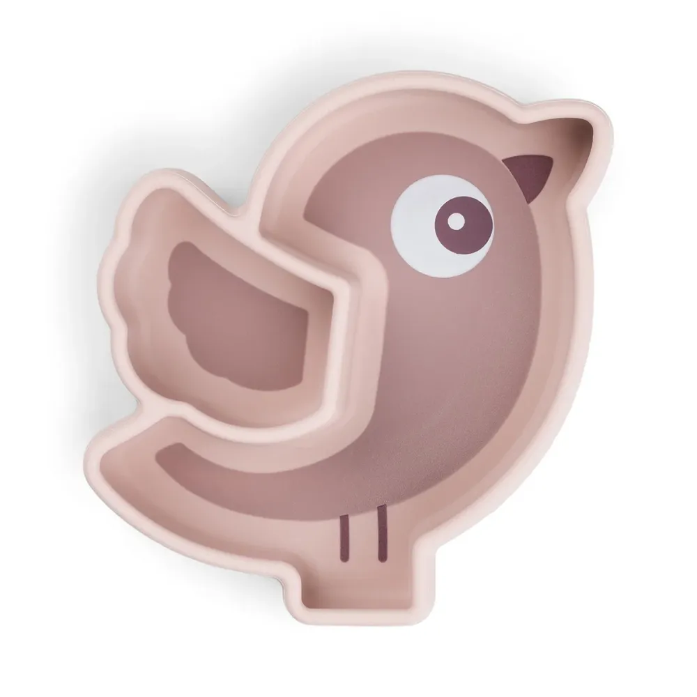 Silikone Stick&Stay snacktallerken - Birdee - Pudder Done by Deer