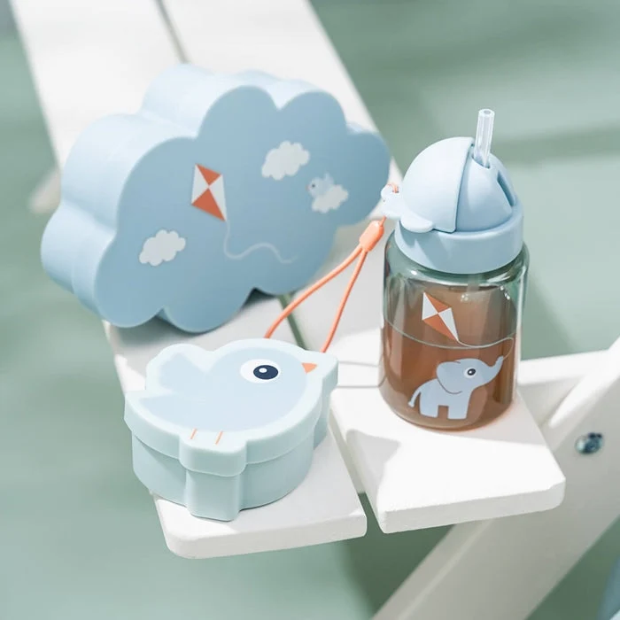Done Deer baby madkasse og babyflaske sæt Playground Blue
