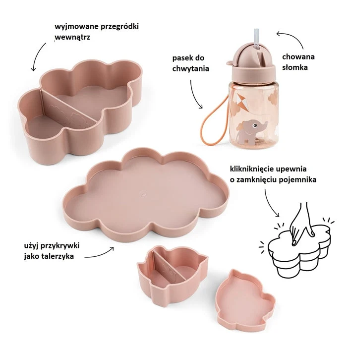 Done Deer baby madkasse og babyflaske sæt Playground Powder