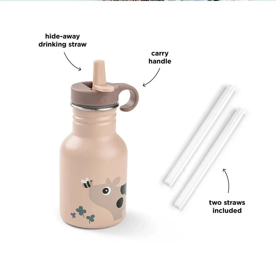Done Deer Drikkeflaske I Rustfrit Stål 350 ML, Tiny Farm Powder