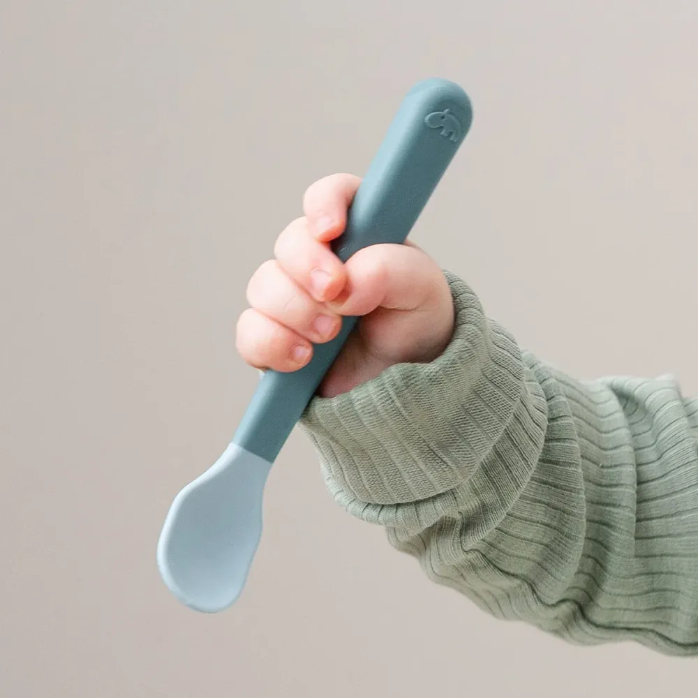 Done Deer Foodie Easy-grip Babyske, 3-pak - Blue