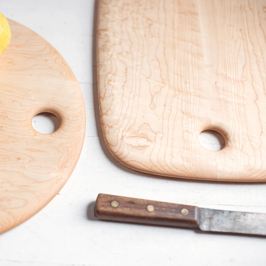 BIRDS EYE MAPLE BREADBOARD 15" X 19" EDWARD WOHL