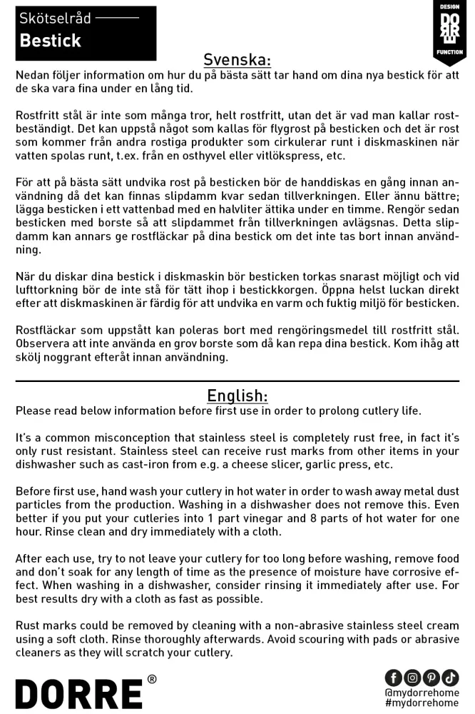Estrid Bestik sæt 30 dele