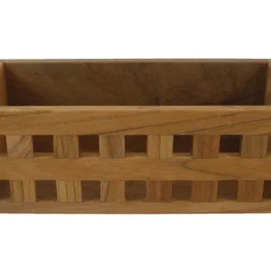 Eude, Block grid opbevaringsreol, teak, 25,5 x 10 x 10 cm (1 stk)