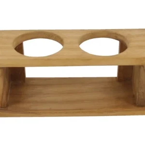 Eude, Glasholder duo Teak 21,5x7,5x9cm (1 stk)