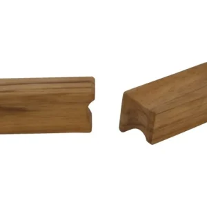 Eude, Greb til dør eller skuffe, Teak 7x2,8x2,8 cm (par)