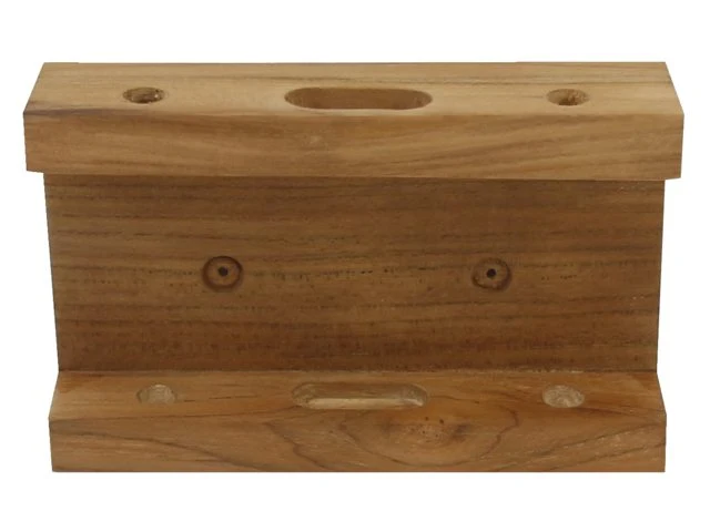 Eude, Opbevaringsstativ til Navigation, Teak, 12x3x8 cm (1 stk)