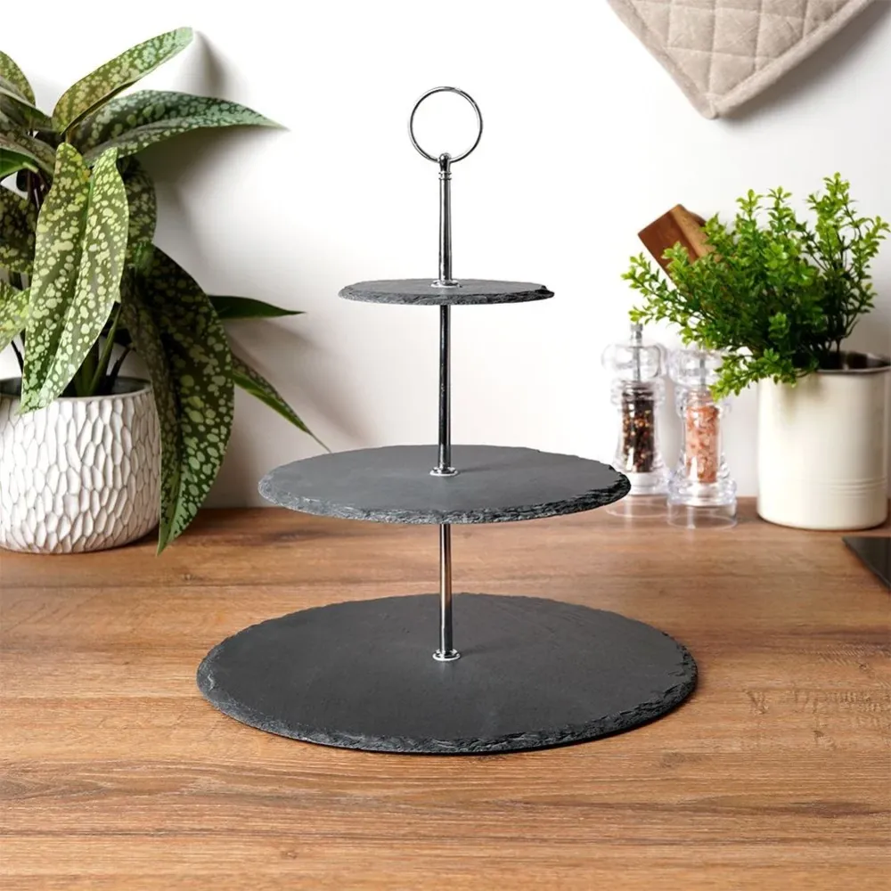 Excellent Houseware - Madstand Skifer - 3 Lag